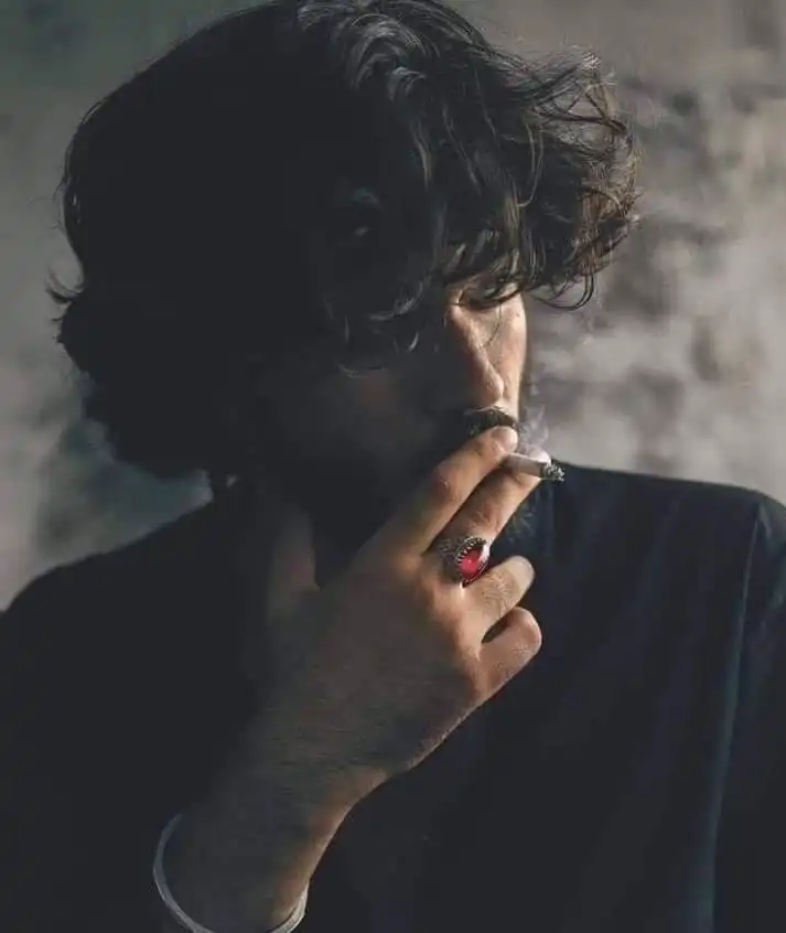 smoking sad boy dp
